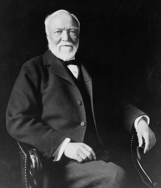 Andrew Carnegie, American businessman, and philanthropist