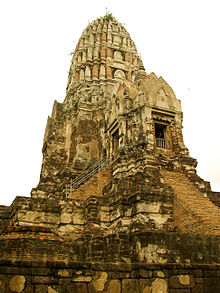 Central prang at Wat Ratchaburana Photo Credit