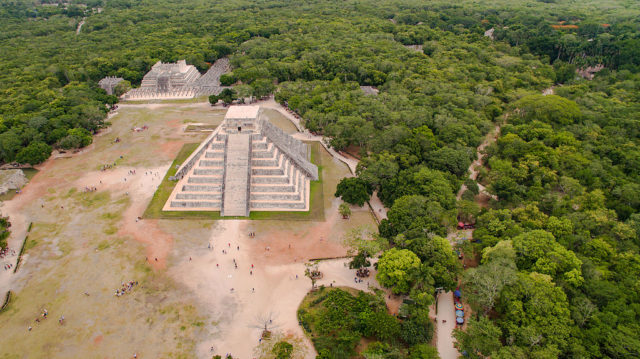 Aerial view of Chichen Itza Photo Credit