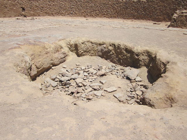 The central pit of the (now-defunct) Tower of Silence at Yazd, Iran. Photo Credit