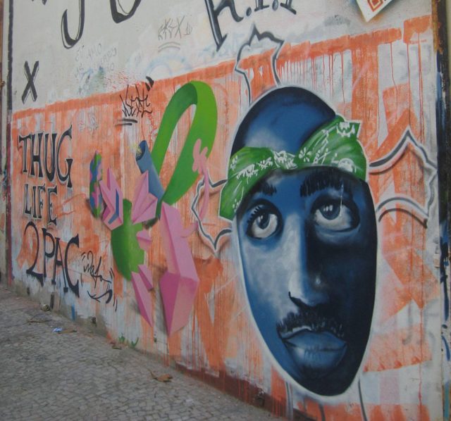 Graffiti of Tupac in Ipanema, Rio De Janeiro. Photo Credit