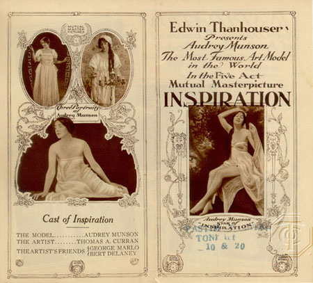 Promotional brochure for “Inspiration,” 1915.