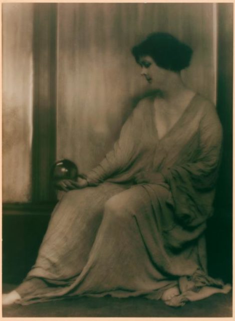 Isadora Duncan during her visits to America in 1915-18, by Arnold Genthe.