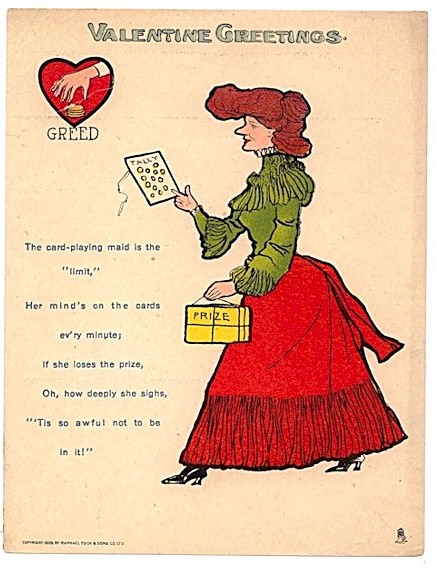 Vinegar Valentine by Raphael Tuck, dated 1906.