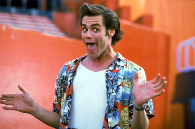 Jim Carrey as Ace Ventura in 'Ace Ventura: Pet Detective'