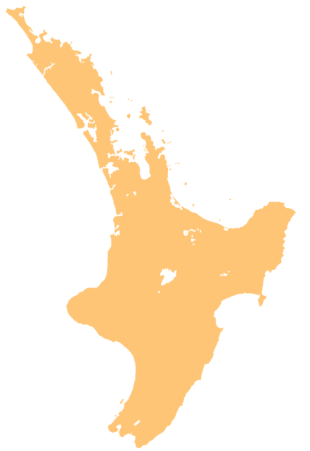 Mount Tarawera is located on North Island