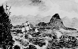 The Tonquin in 1811.