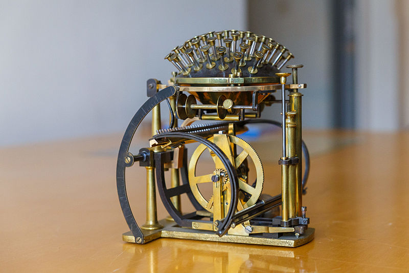 Hansen Writing Ball invented in 1865 is the world's first commercially