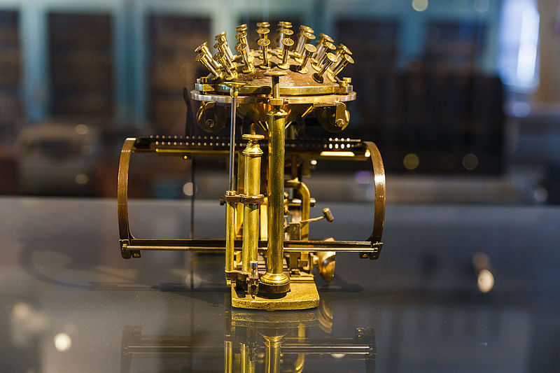 Hansen Writing Ball invented in 1865 is the world's first commercially