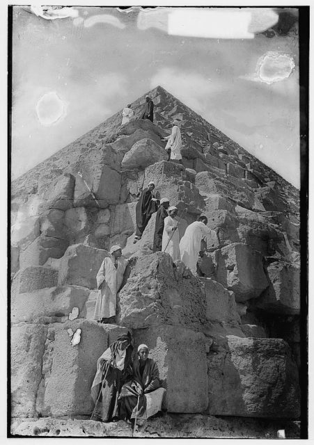 Great Pyramid showing ascent Photo Credit 