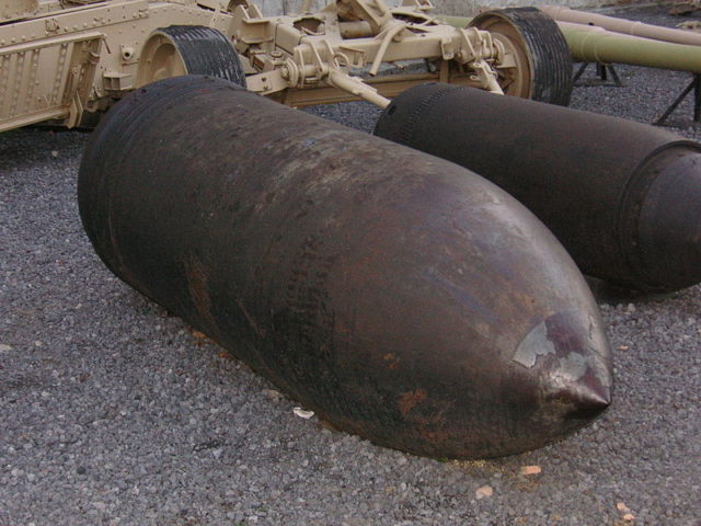 A shell for the Dora gun (without the sharp ballistic cap) found after the war at the former German firing range near Rügenwalde (today Darłowo), on exhibition in the Polish Army Museum in Warsaw Photo Credit  Halibutt CC BY-SA 3.0