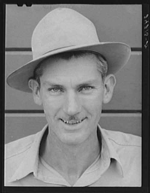 Migrant field worker. Tulare migrant camp. Visalia, California