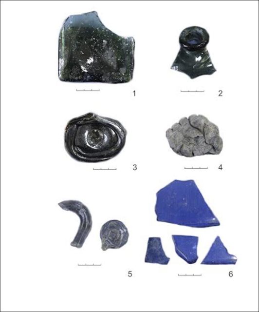 Fragments of high-quality glassware, believed to originate from Germany or the Czech Republic, were also excavated from the site Photo Credit