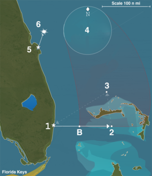 Flight 19’s scheduled navigation exercise on December 5, 1945. Photo Credit