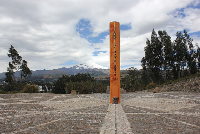 The first monument “Mitad del Mundo” Photo credit