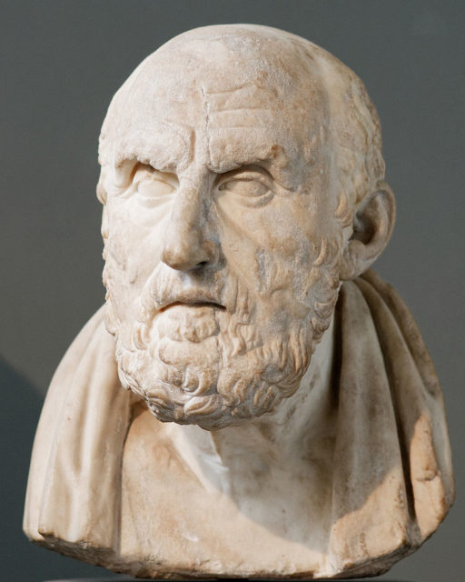 Roman copy of a Hellenistic bust of Chrysippus.