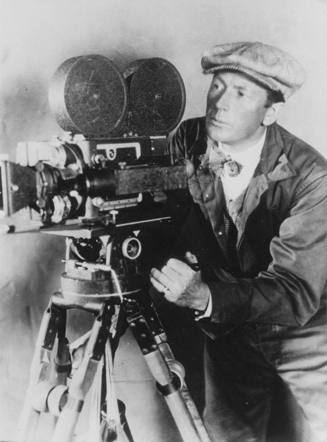F. W. Murnau shooting a film in 1920