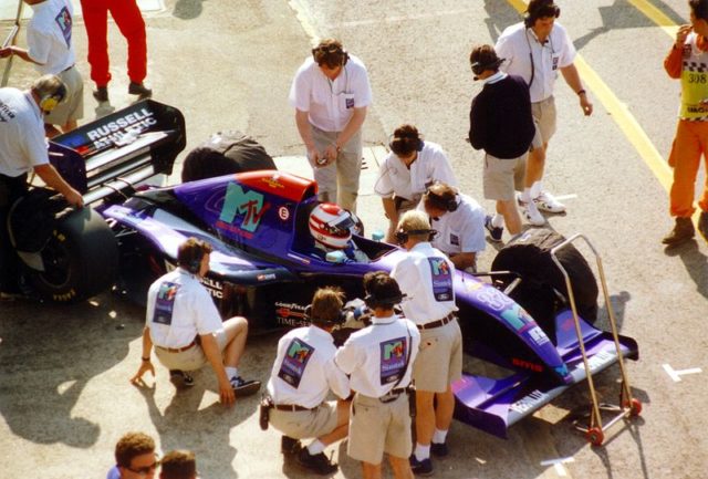 Roland Ratzenberger on his last day (April 30th, 1994) at Imola during the San Marino Grand Prix. Later in the day, Ratzenberger was killed during qualifying  Photo Credit
