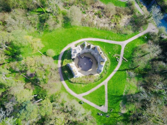 Aerial footage of the whole site