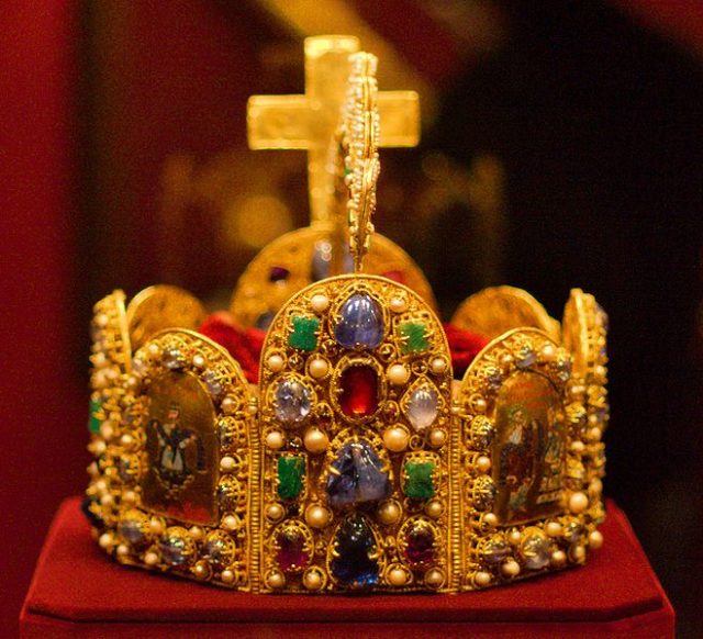 Decorated with jewels and enamel in a Byzantine style  Photo Credit