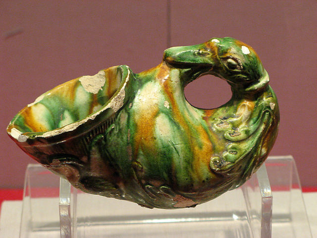 Duck-Handled Cup. Tang Dynasty, 618 – 906 AD. Gansu Provincial Museum   Photo Credit