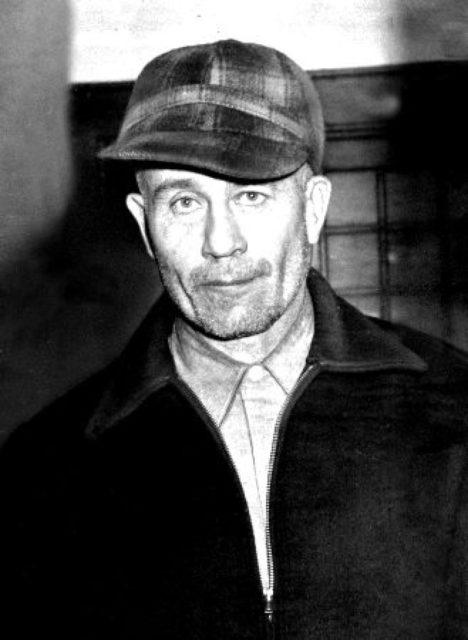 Police photo of Ed Gein from 1957.