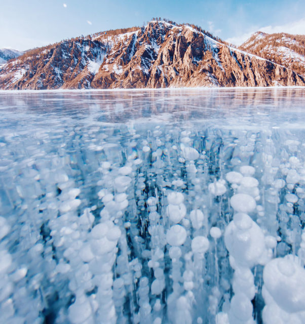 Frozen Lake Baikal. Author: Kristina Makeeva