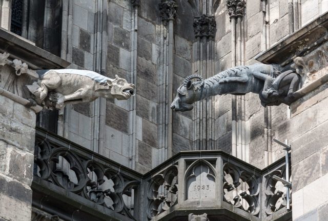 Gargoyles at Cologne Cathedral, Germany Photo Credit
