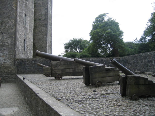 Guns at the fortress.