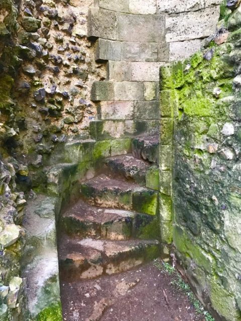 Stairs inside the castle