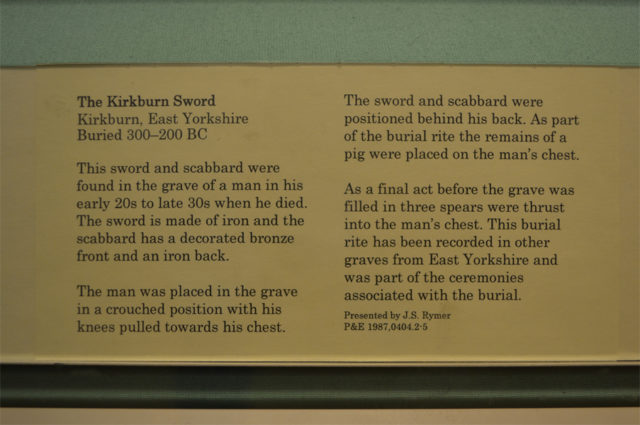 It is described by the British Museum as probably the finest Iron Age sword in Europe.