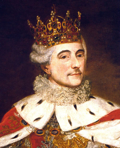 King Stanisław II August wearing the crown