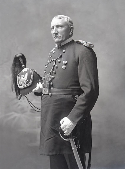 Lieutenant Richard Henry Pratt, Founder, and Superintendent of Carlisle Indian School, in Military Uniform and With Sword 1879