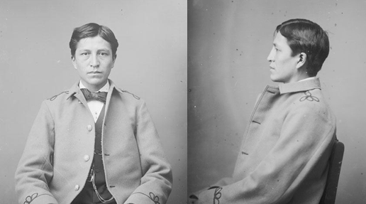 Luther Standing Bear (Oglala Lakota) at Carlisle Indian School, c. 1879