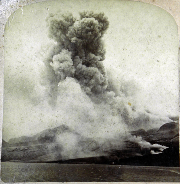 Mt. Pelee eruption in 1902. Photo Credit