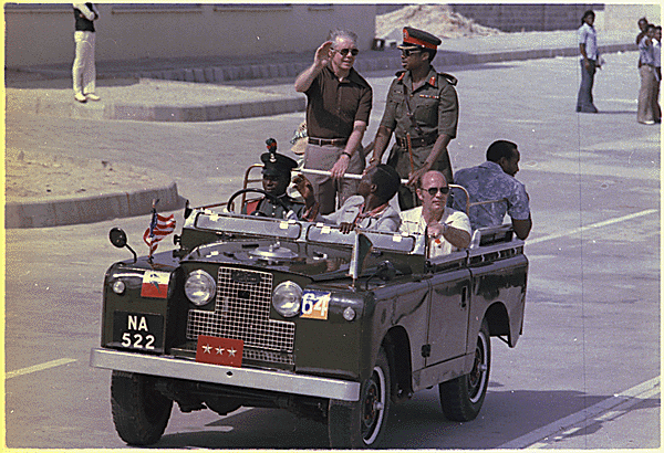 Obasanjo with US President Jimmy Carter in Lagos, 1978.