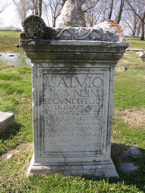 One of the few remained Roman graves in Philippi  Photo Credit