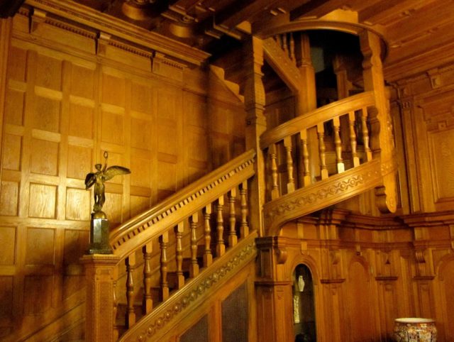 Spiral staircase at the castle  Photo Credit