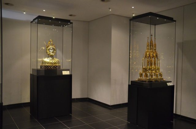 The Bust of Charlemagne is kept in the Aachen Cathedral Treasury  Photo Credit