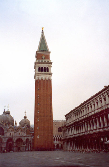The Campanile seen from St. Mark’s Square