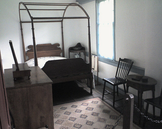 The bedroom in Bartram’s House. Photo Credit