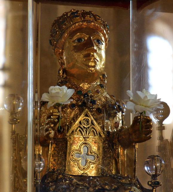 The head was identified as an imperial portrait of the Later Roman Empire. Photo Credit