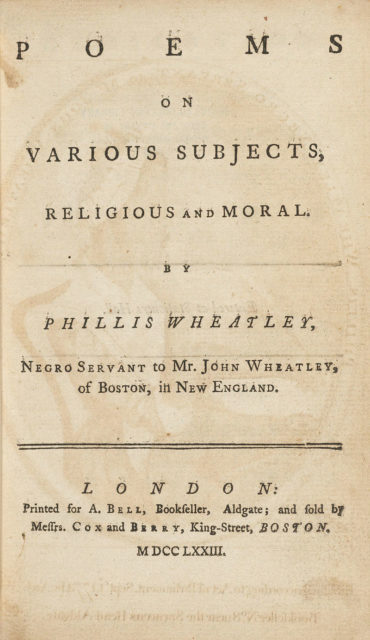Title page of her published book