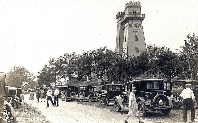 Towers and tourists in the 1920s. Photo Credit