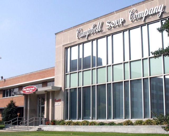 The Campbell Soup Company headquarters in Camden. It was founded in 1869 by a fruit merchant, Joseph Campbell. Photo Credit