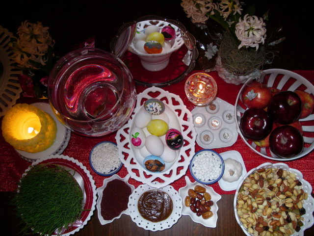 Eggs at the Iranian Nowruz  photo credit