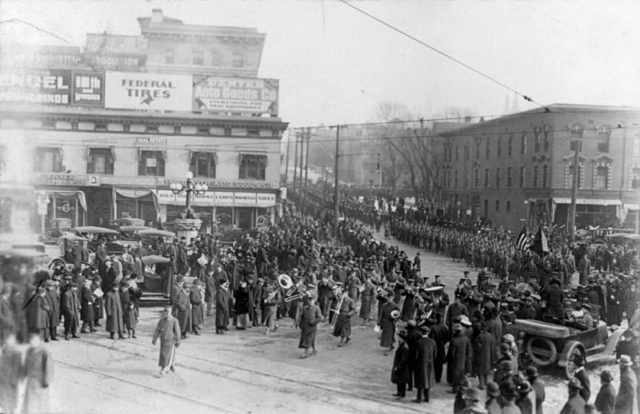 Cody’s funeral procession in Denver