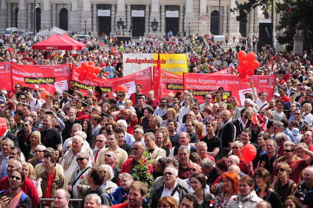 International Workers’ Day rally in Vienna, Austria (2013) / Photo credit
