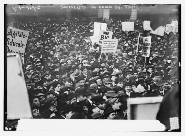 Socialists in Union Square, N.Y.C. (1st May 1912)