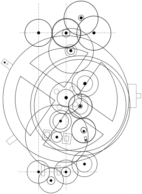 Schematic of the artifact’s known mechanism